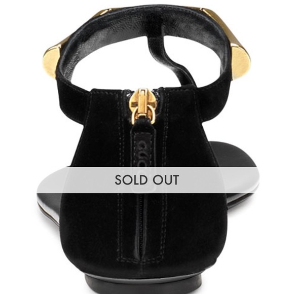 Gucci: Coraline Bamboo Ankle-Wrap Thong Sandal - Picture 4 of 10